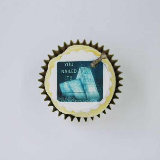 Louis Vuitton Image Print Customised Cupcakes