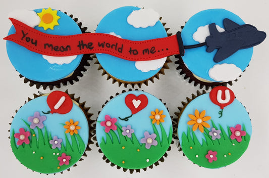 Valentine's Day Cupcake Set - You Mean The World To Me - Cuppacakes - Singapore's Very Own Cupcakes Shop