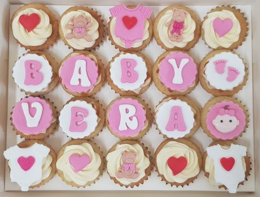 Baby Shower Mini Cupcakes (Box of 20)