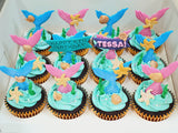 Mermaid custom birthday cupcakes for your princess