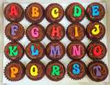 Alphabets Mini Cupcakes (Box of 20)