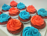 Assorted Colour Frosting Cupcakes (Box of 12)