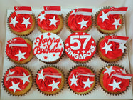 SG National Day Cupcakes (Box of 12)