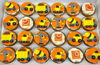 Construction Themed Cupcakes (Box of 12)