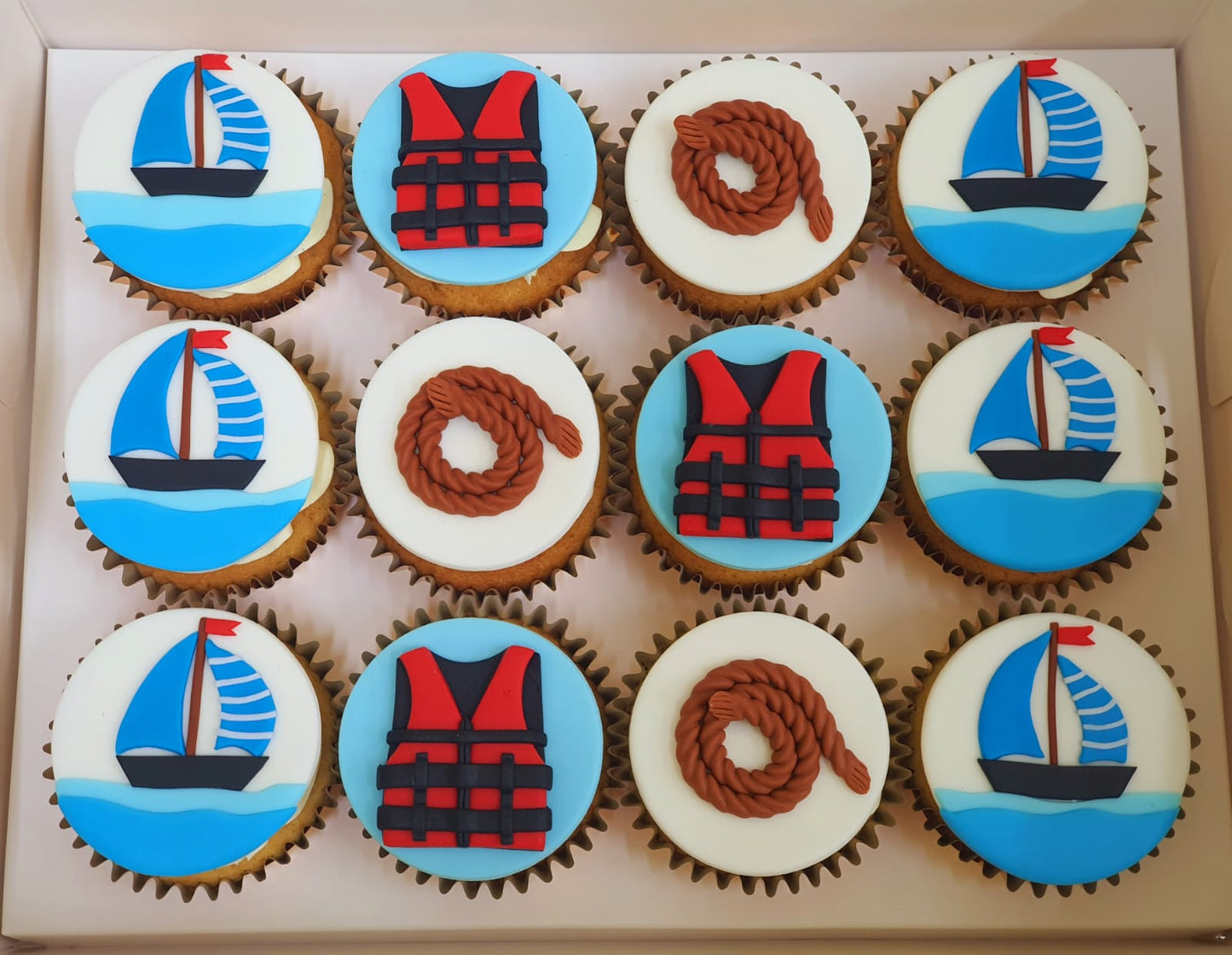 Sailing Cupcakes (Box of 12)