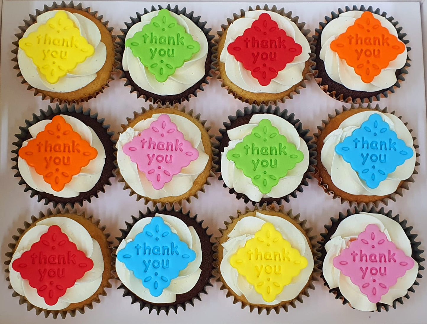 Thank You Cupcakes (Box of 12)