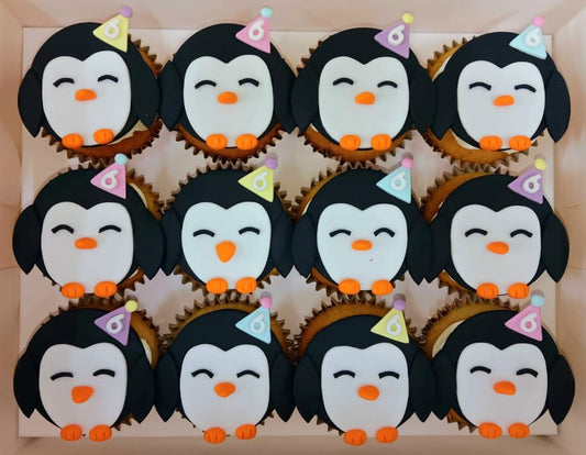 Party Penguin Cupcakes (Box of 12)