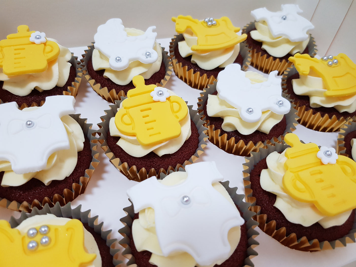 Baby Shower Cupcakes (Box of 12) - Cuppacakes - Singapore's Very Own Cupcakes Shop