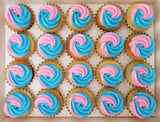 Gender Reveal Mini Cupcakes (Box of 20) - Cuppacakes - Singapore's Very Own Cupcakes Shop