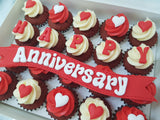 Anniversary Mini Cupcakes (Box of 20)