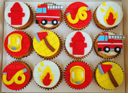 Fire Fighting Themed Cupcakes (Box of 12)