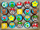 Mario Themed Mini Cupcakes (Box of 20)