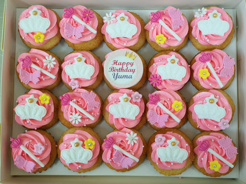 Princess Mini Cupcakes (Box of 20)