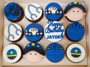 Police Themed Cupcakes (Box of 12)