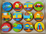 Transportation/ Vehicle/ Construction Themed Cupcakes (Box of 12)