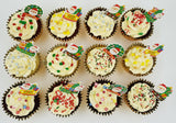 Christmas Cupcakes (Set of 12) - Colours of Christmas - Cuppacakes - Singapore's Very Own Cupcakes Shop