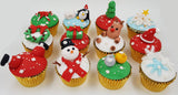 Christmas Cupcakes (Set of 12) - Let It Snow - Cuppacakes - Singapore's Very Own Cupcakes Shop