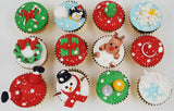 Christmas Cupcakes (Set of 12) - Let It Snow - Cuppacakes - Singapore's Very Own Cupcakes Shop