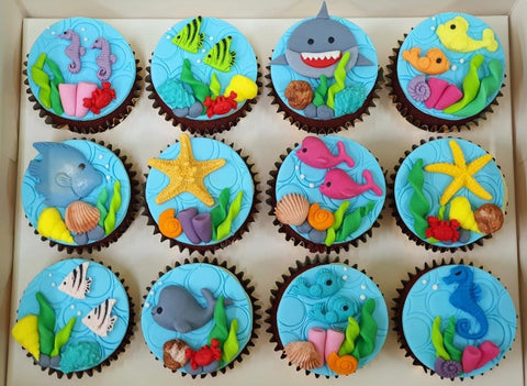 Under the Sea Cupcakes (Box of 12)