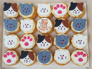 Cute Cat Mini Cupcakes (Box of 20)